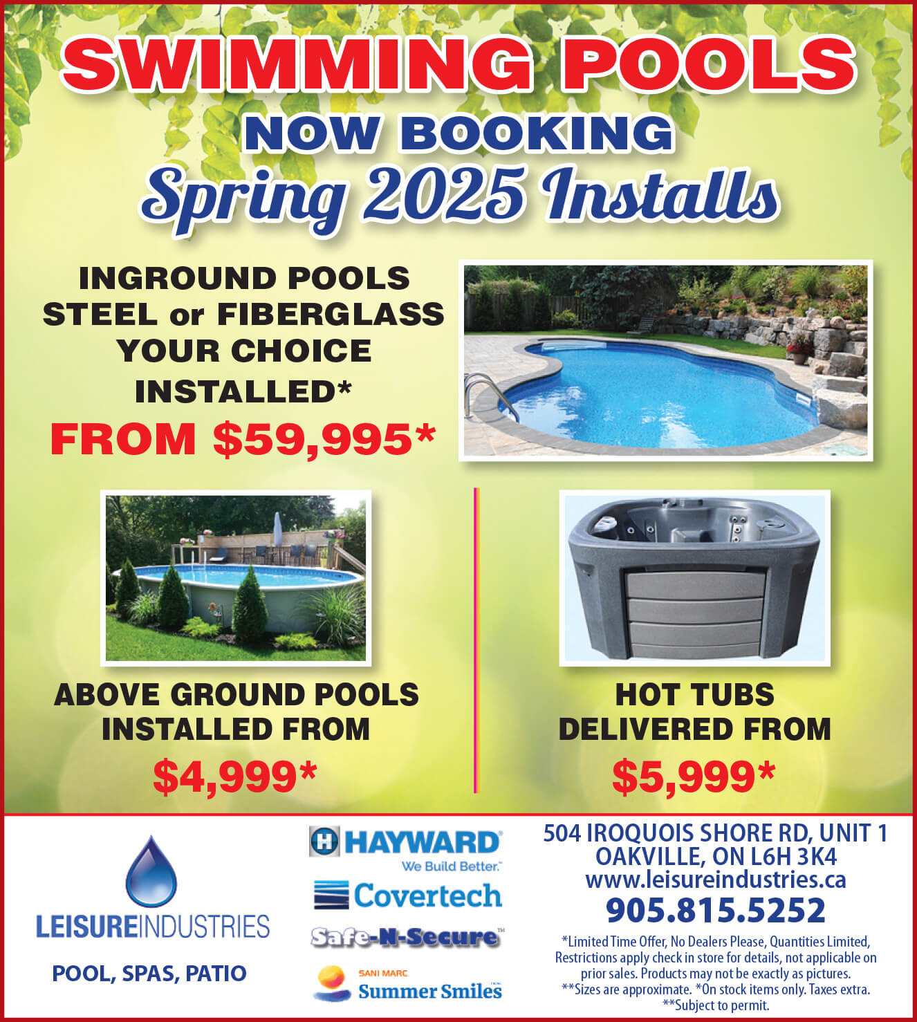 Book Your Spring 2025 Pool Installation Today!